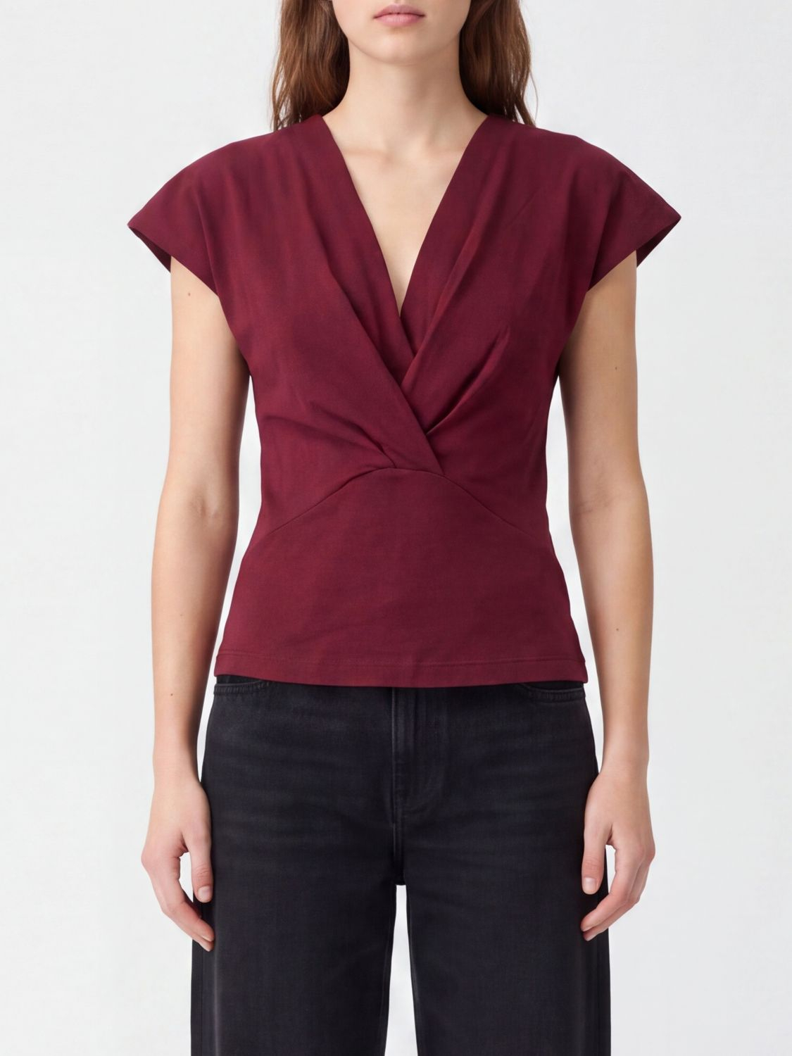 [Isabel Marant] Shirts Short Sleeve FW26 TS0341FAA1N41I 80DB