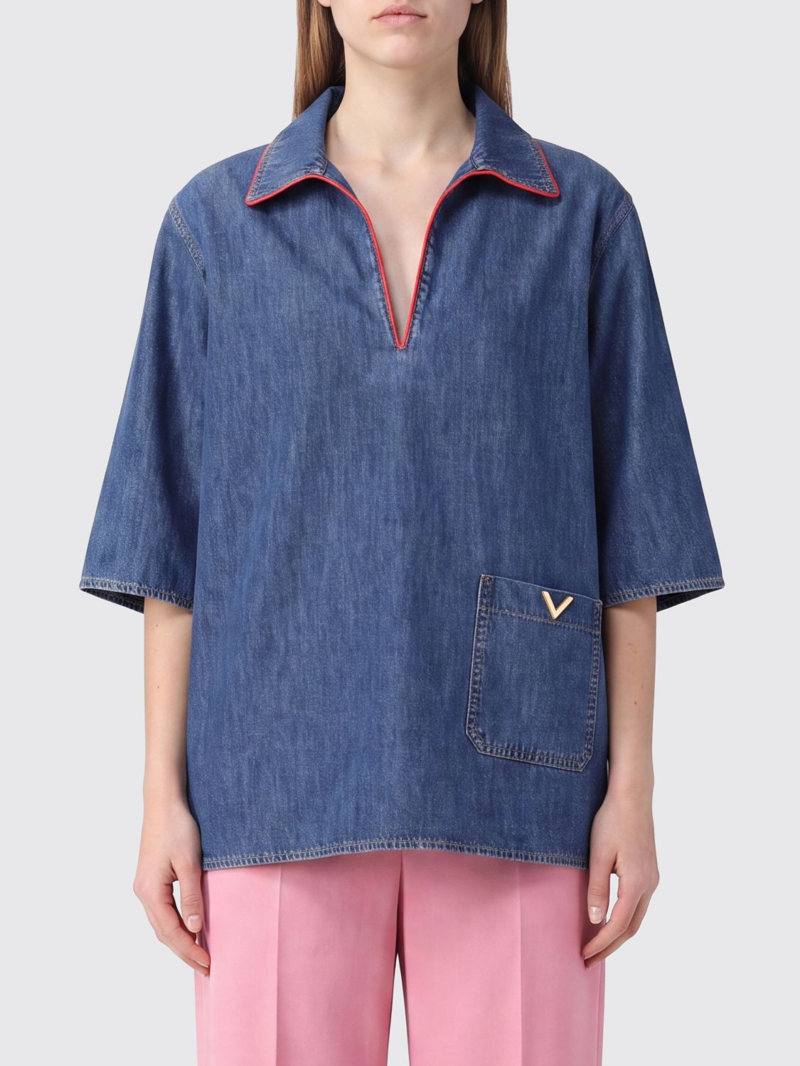 [Valentino Garavani] Shirts Short Sleeve FW26 DB03R9YA 528