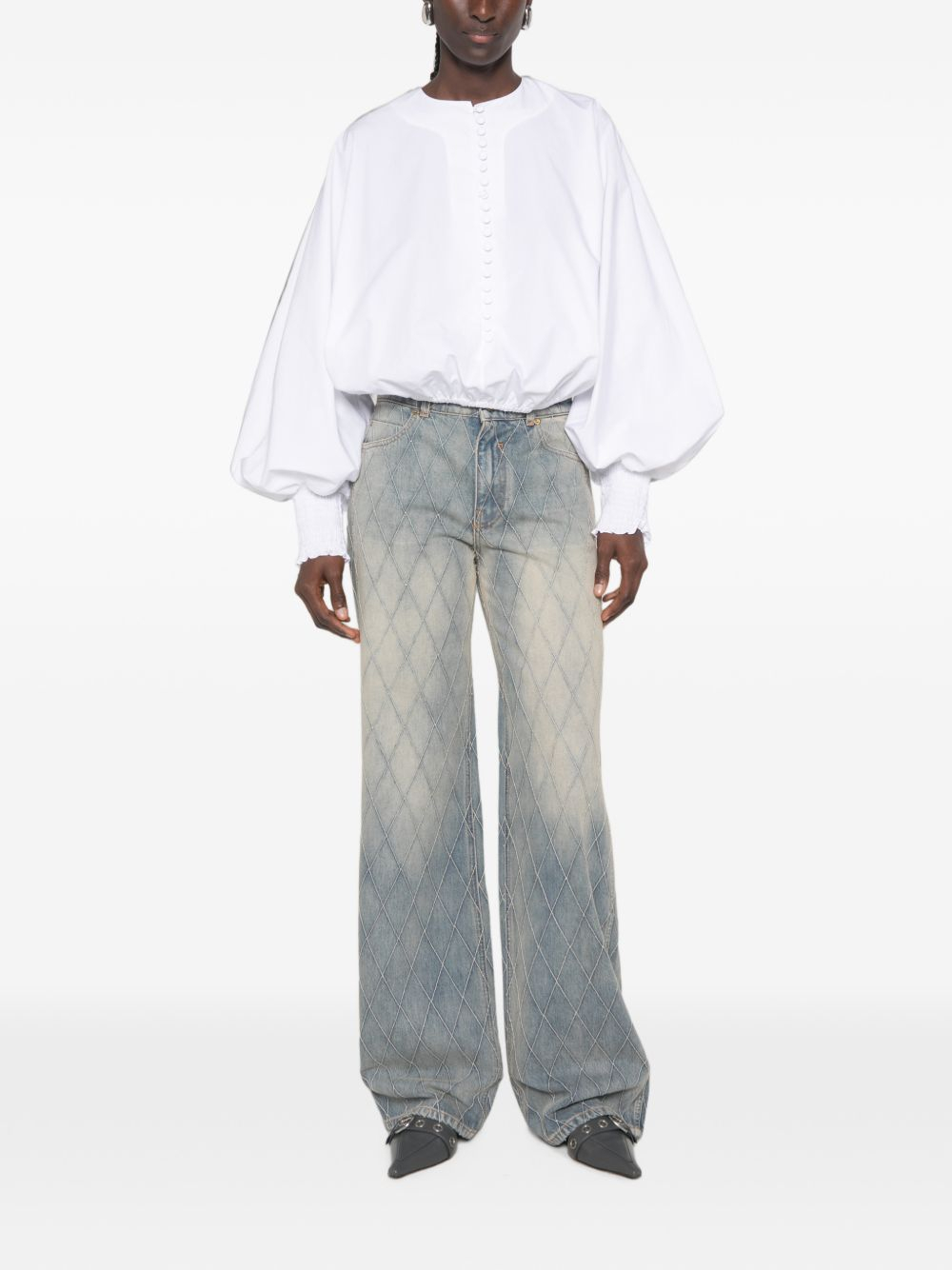 [Balmain] Jeans FW26 HF1MI052DF796FC