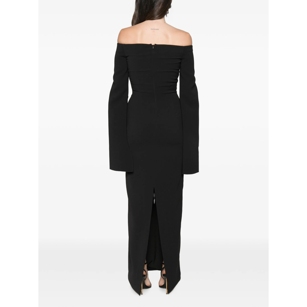[Solace London] Long sleeve dress FW26 OS49015  BLACK