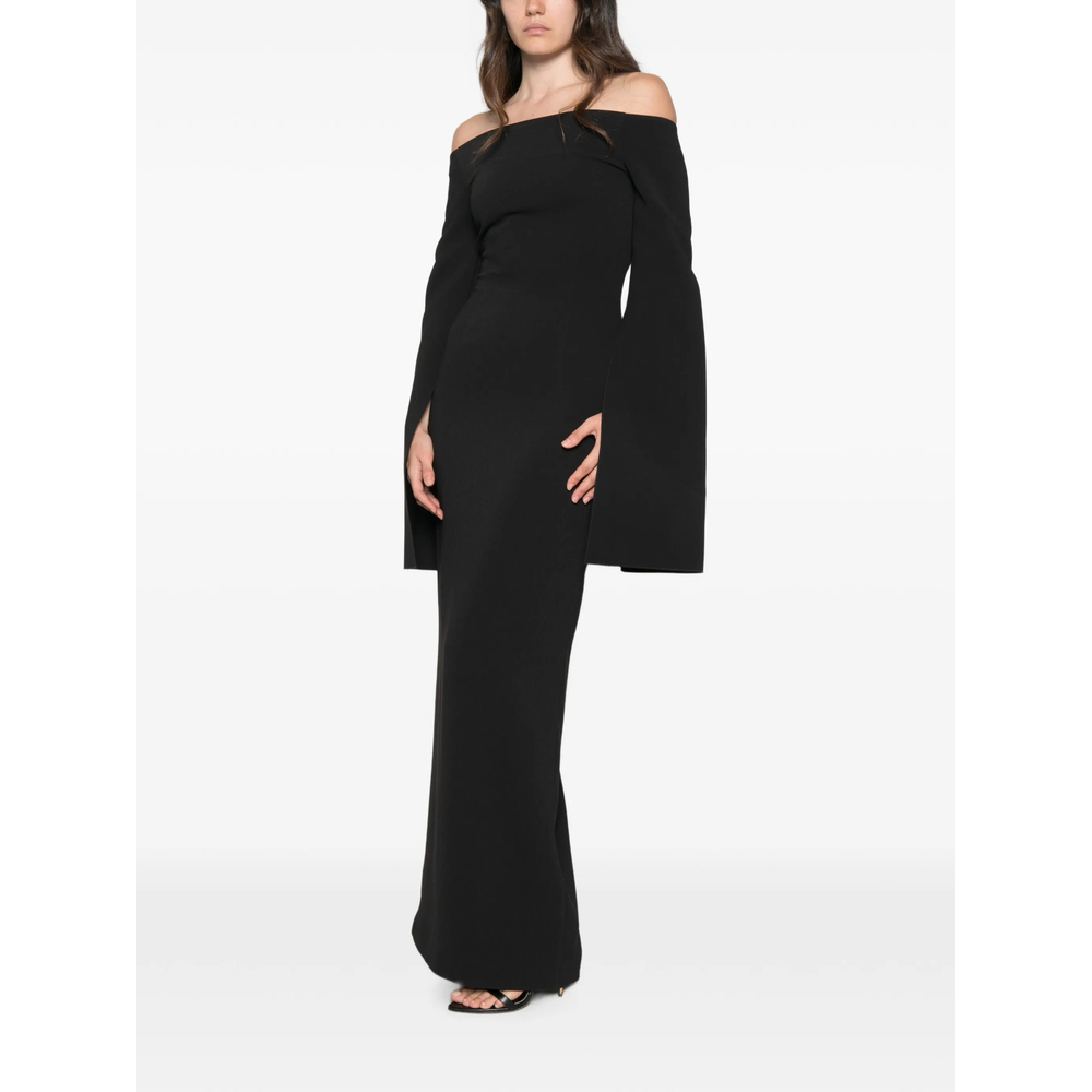 [Solace London] Long sleeve dress FW26 OS49015  BLACK