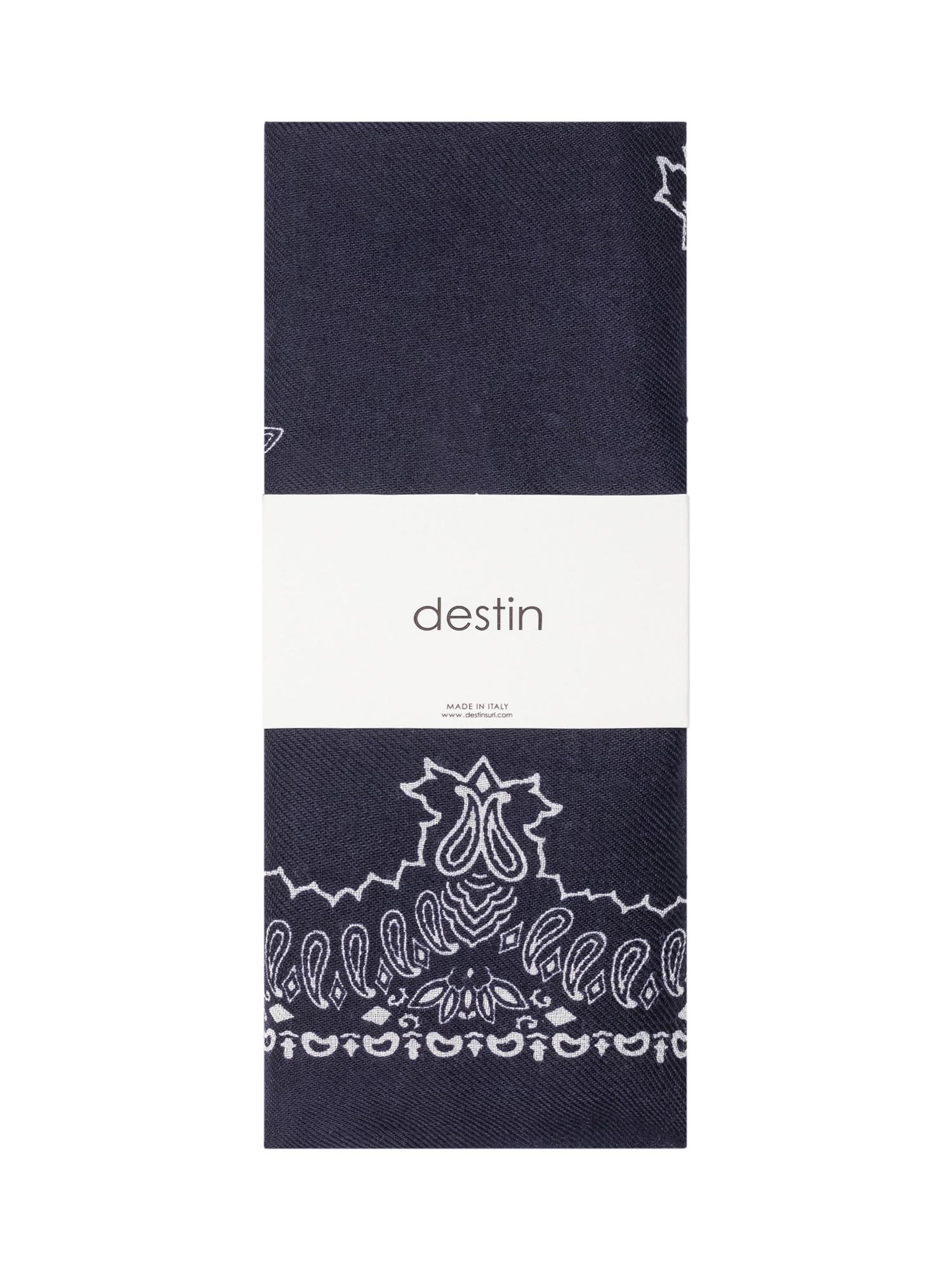 [Destin] Scarf FW26 TRIANGLEBANDANA NAVY