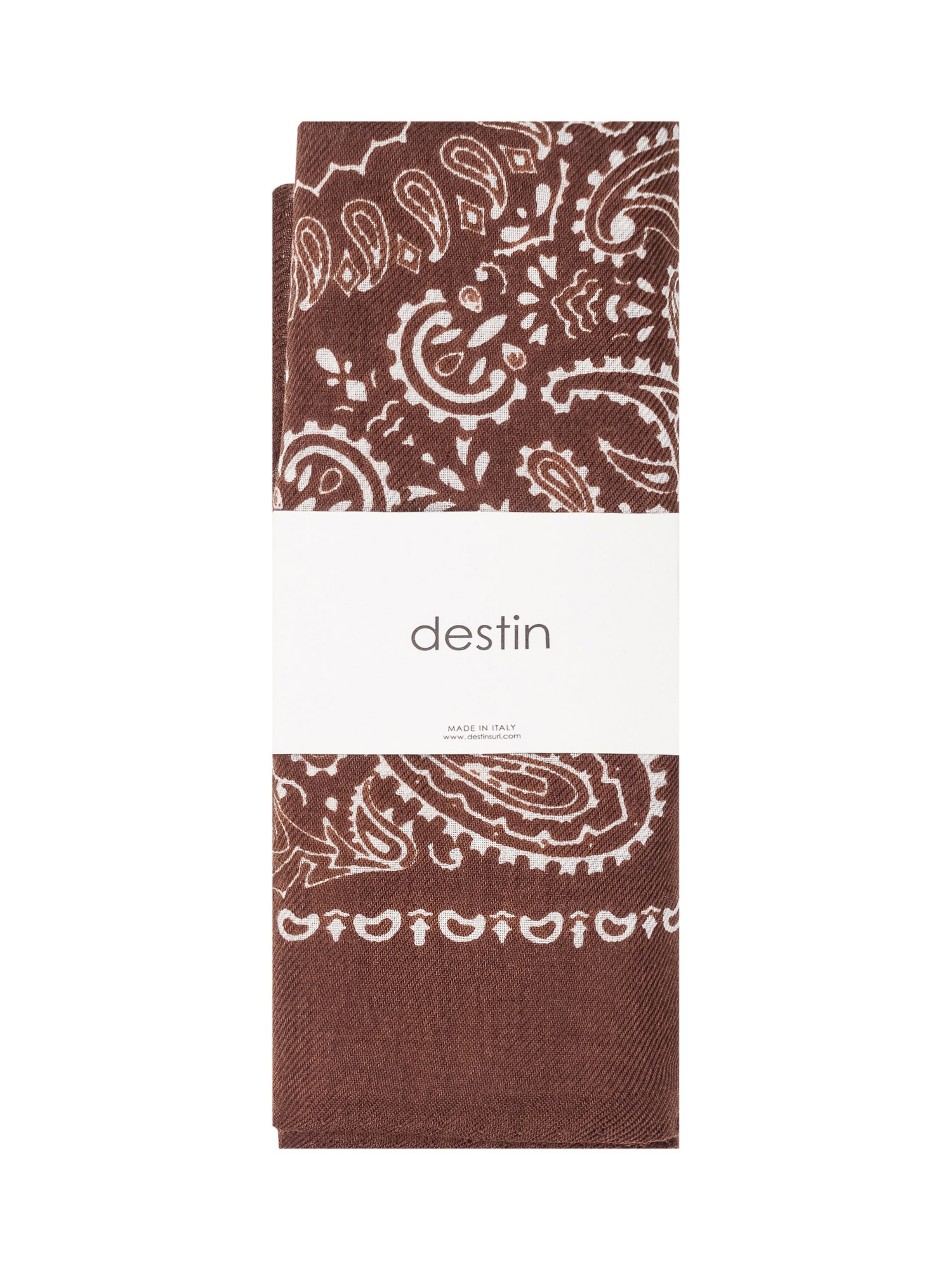 [Destin] Scarf FW26 JUDYBANDANA BROWN