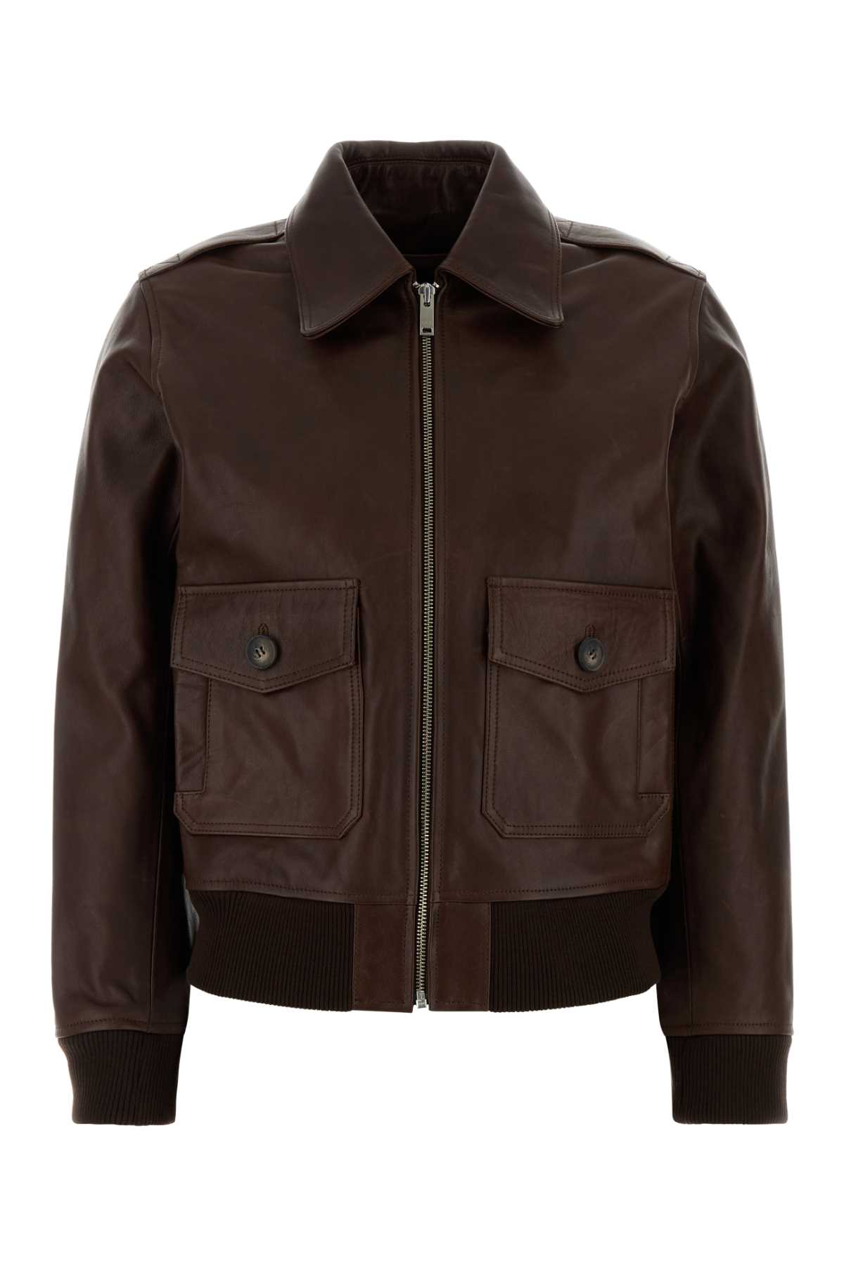 [A.P.C.] Leather Jacket FW26 PXCDGF32052 CAA