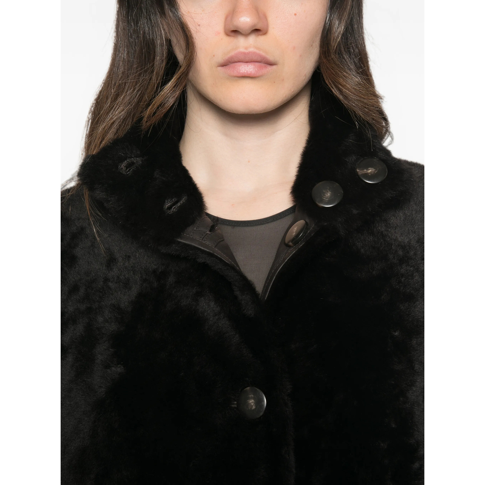 [Yves Salomon] Leather Jacket FW26 27WYM60096MERL  A2009