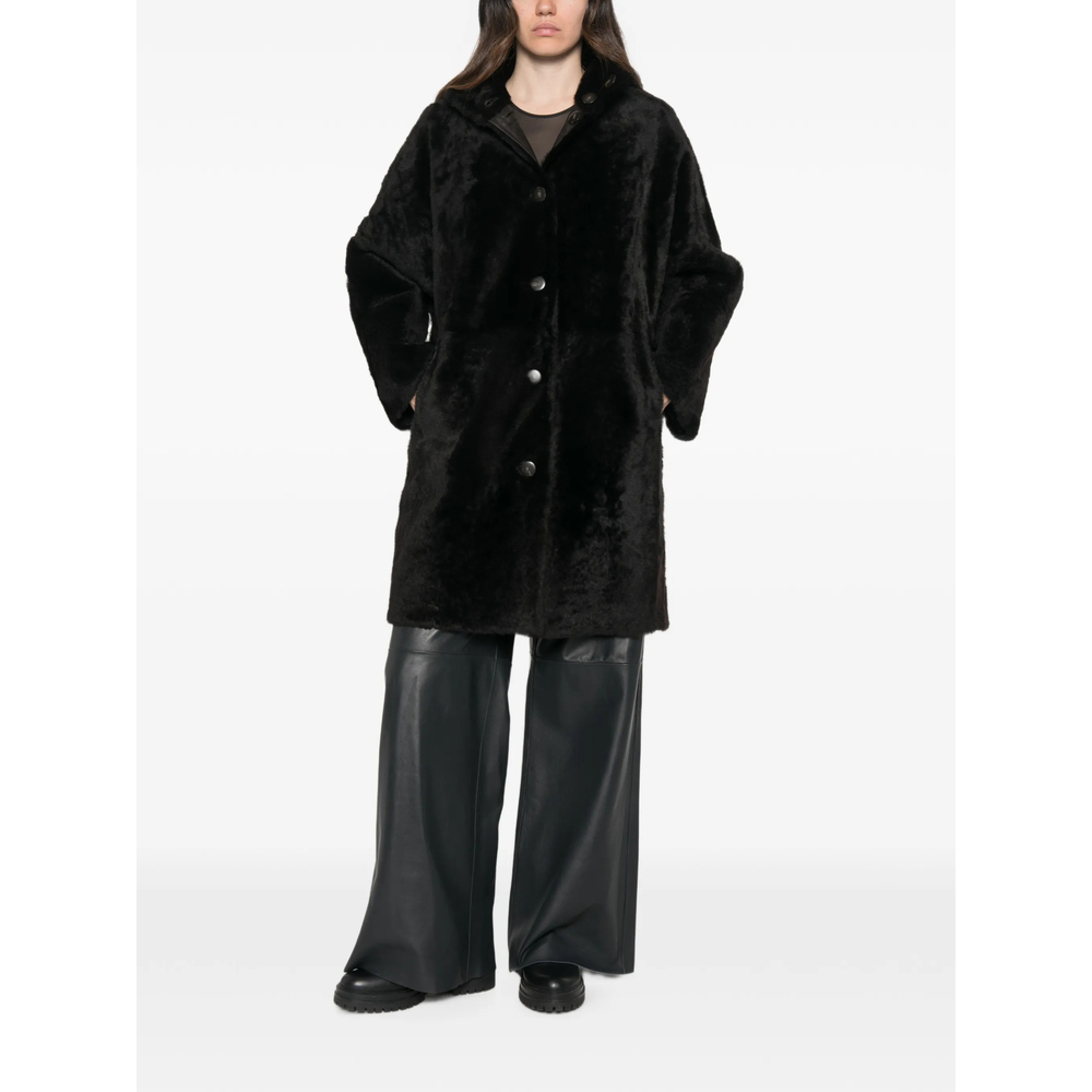 [Yves Salomon] Leather Jacket FW26 27WYM60096MERL  A2009
