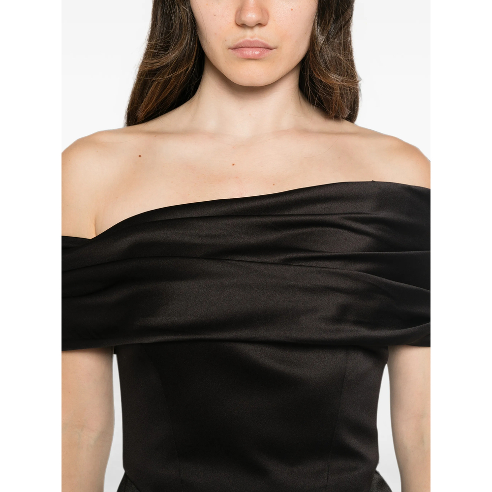 [Solace London] Sleeveless dress FW26 OS49023  BLACK