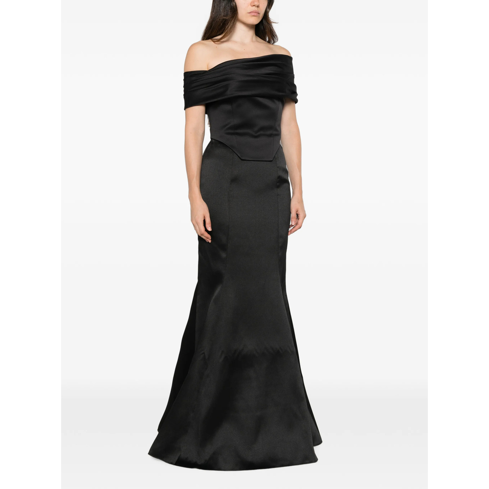 [Solace London] Sleeveless dress FW26 OS49023  BLACK