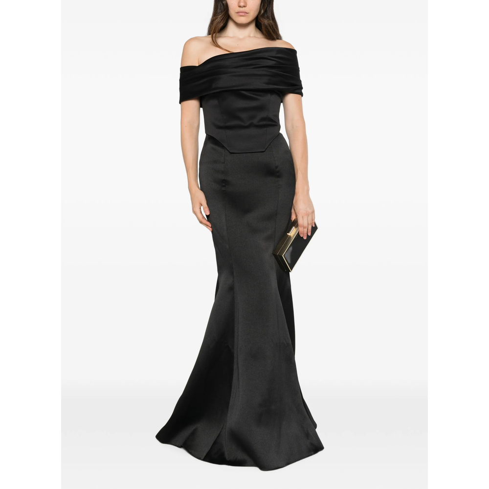 [Solace London] Sleeveless dress FW26 OS49023  BLACK