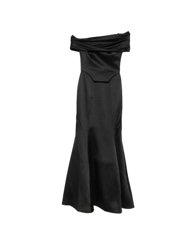 [Solace London] Sleeveless dress FW26 OS49023  BLACK