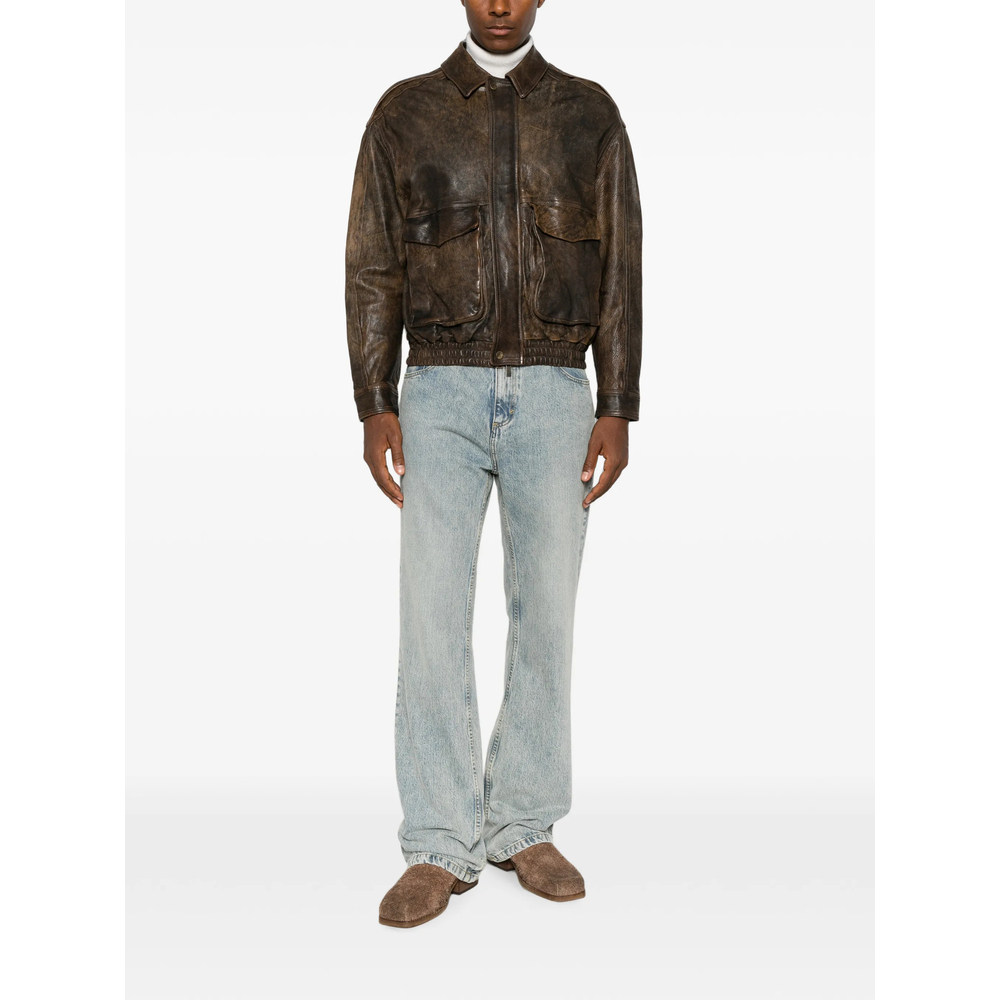 [Santoro] Leather Jacket FW26 51627-U  BROWN