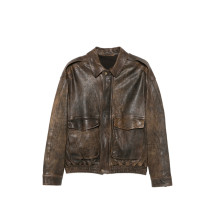 [Santoro] Leather Jacket FW26 51627-U  BROWN
