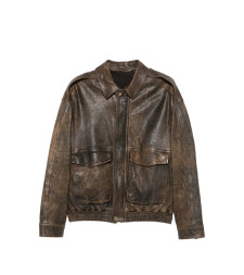 [Santoro] Leather Jacket FW26 51627-U  BROWN