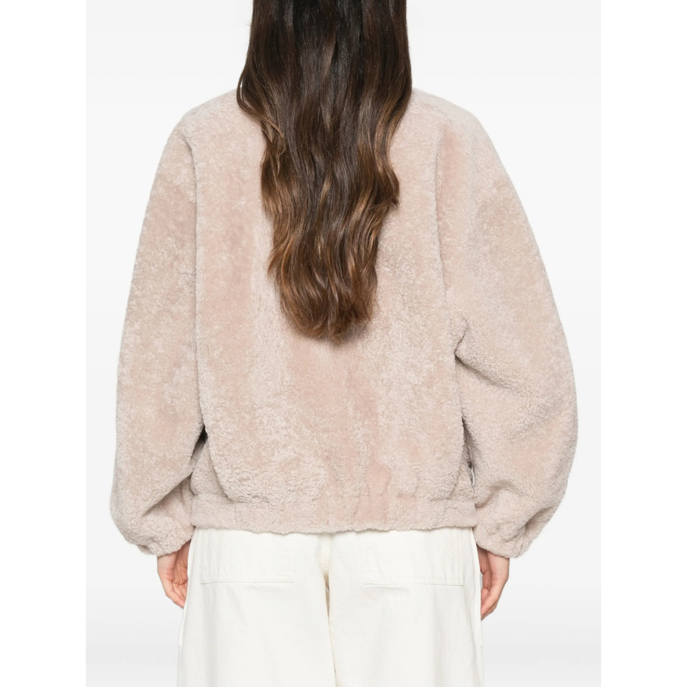 [SIMONETTA RAVIZZA] Leather Jacket FW26 F06JA422H39  MILK