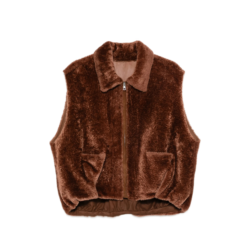 [SIMONETTA RAVIZZA] Vest FW26 F06VT97H39  CUOIO