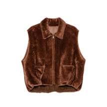 [SIMONETTA RAVIZZA] Vest FW26 F06VT97H39  CUOIO