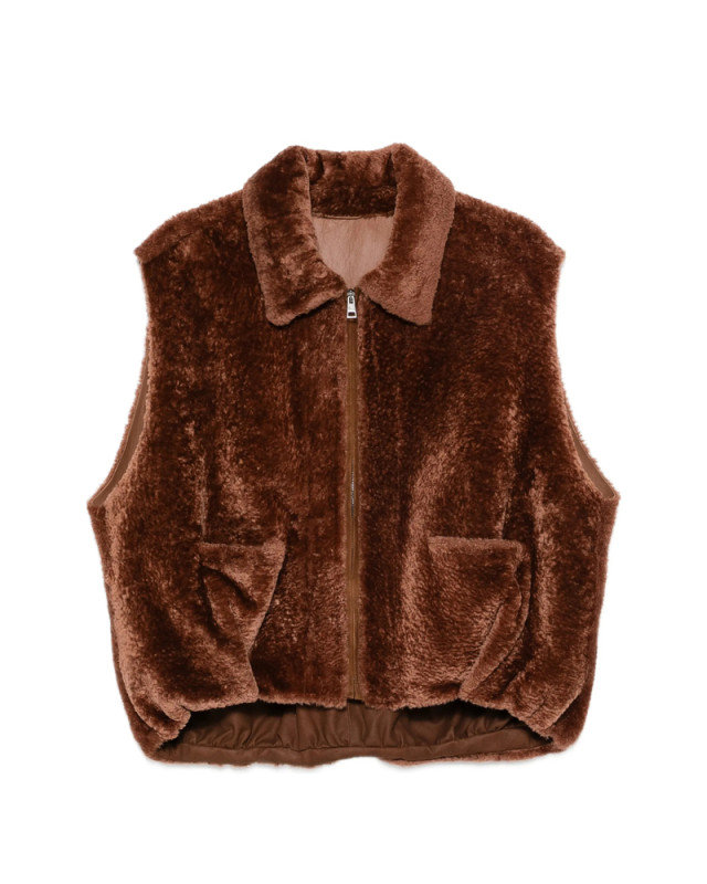 [SIMONETTA RAVIZZA] Vest FW26 F06VT97H39  CUOIO