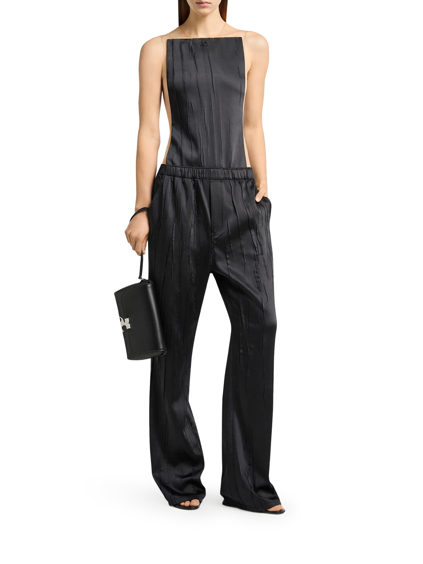 [Courreges] Pants FW26 326CPA658PL02809999 BLACK