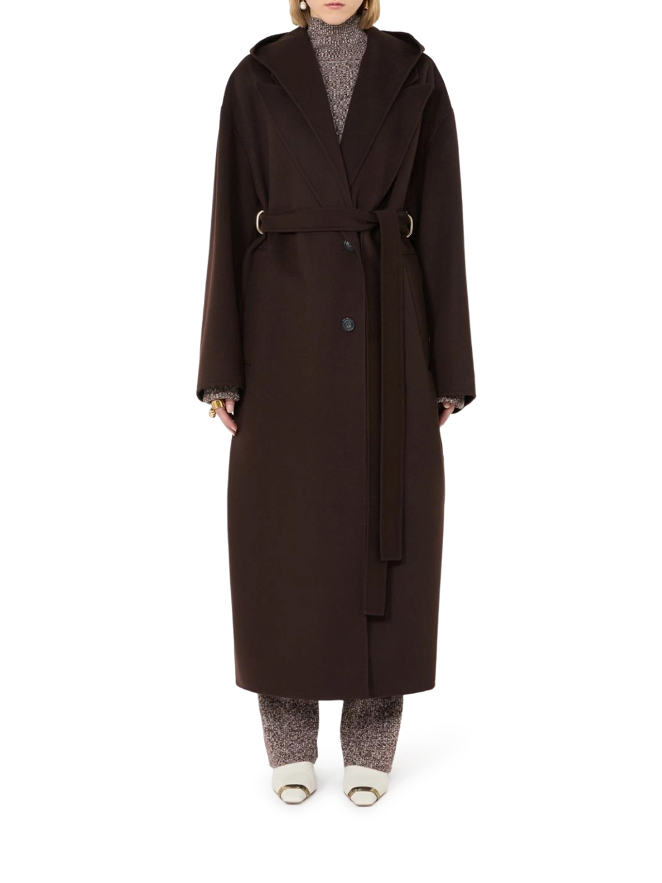 [SPORTMAX] Coat FW26 2622016012600038 CIOCOLATE
