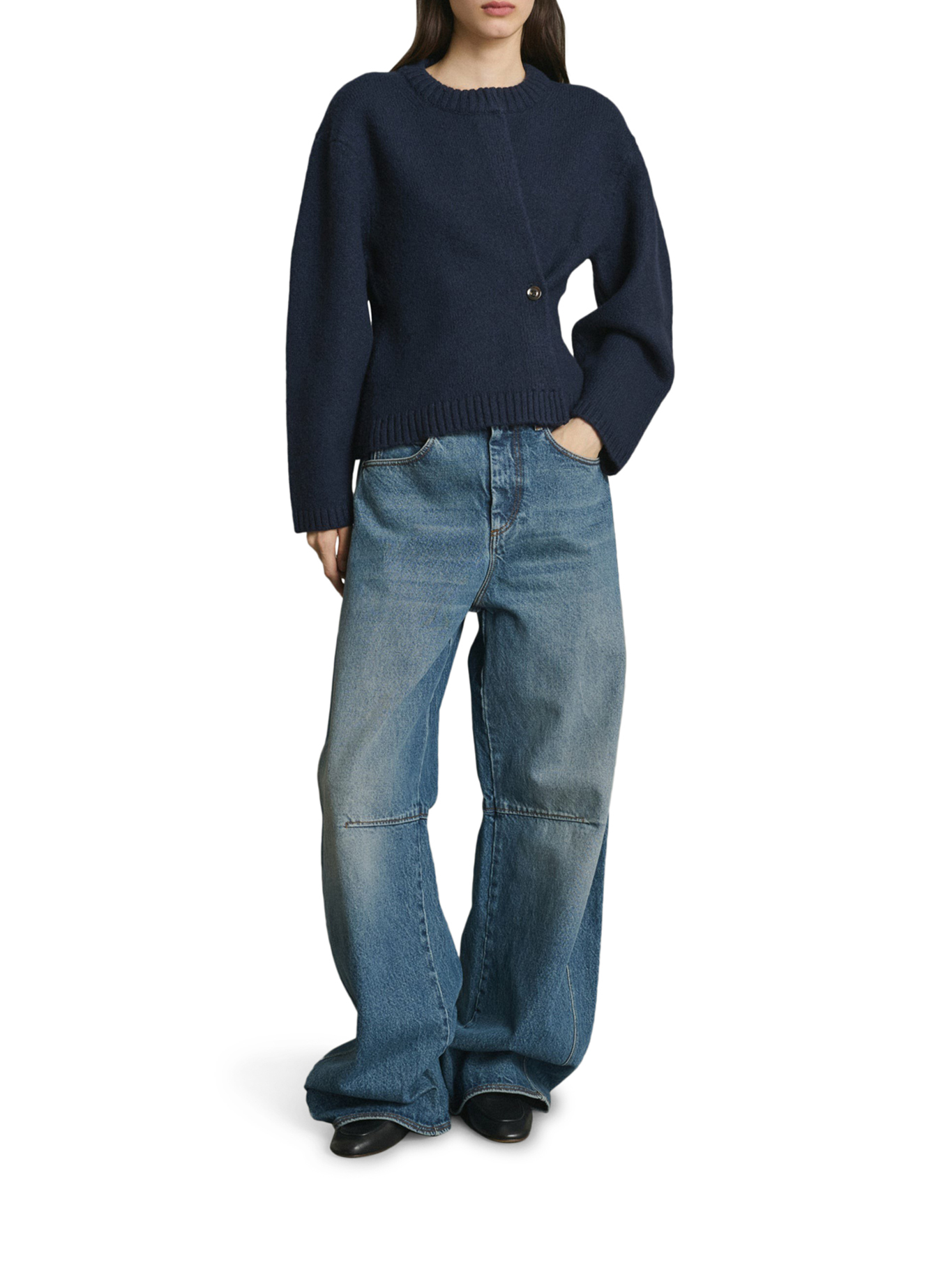 [Soeur] Cardigan FW26 CAR0335GALILEONAV0125W NAVY