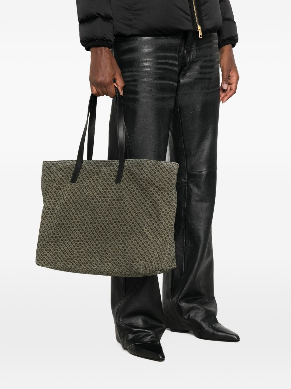 [GHERARDINI] Tote bag FW26 GHB0313 LARGE SHOPPER GREEN