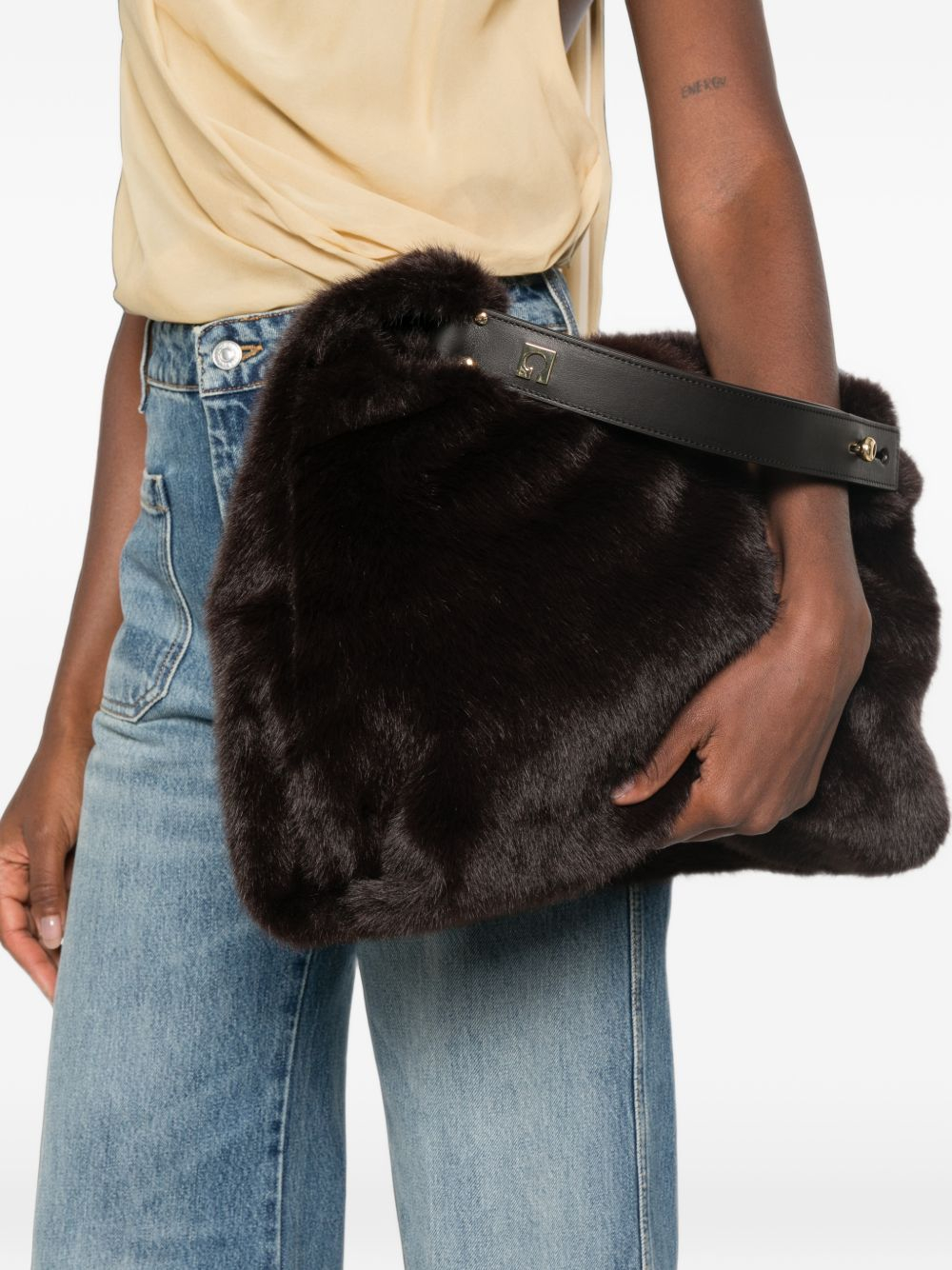 [GHERARDINI] Shoulder bag FW26 GHB0309 MEDIUM SHOULDER COFFEE