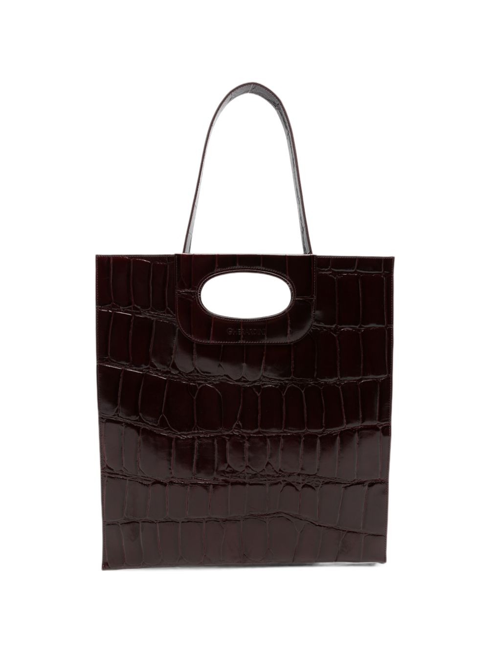 [GHERARDINI] Shoulder bag FW26 GHB0275 PIATTINA COCCO BORDEAUX