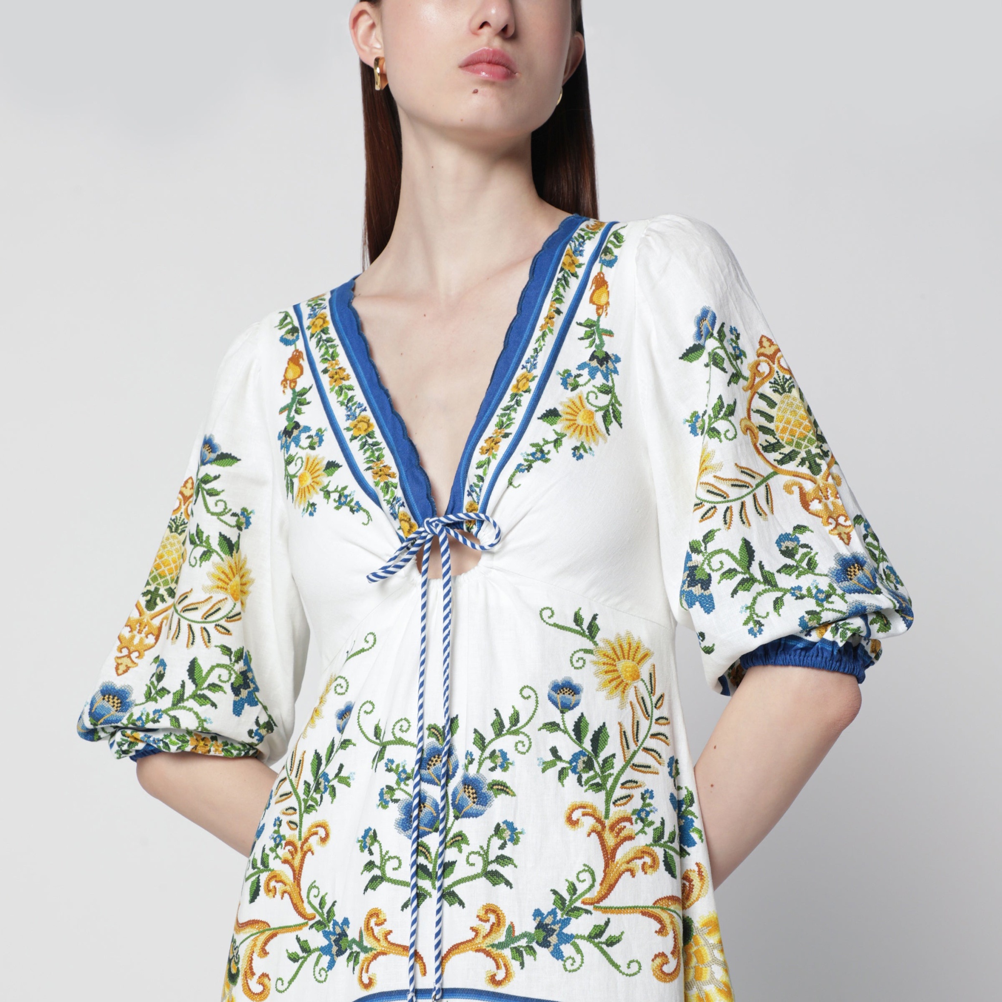 [Farm Rio] Short sleeve dress FW26 355515CO