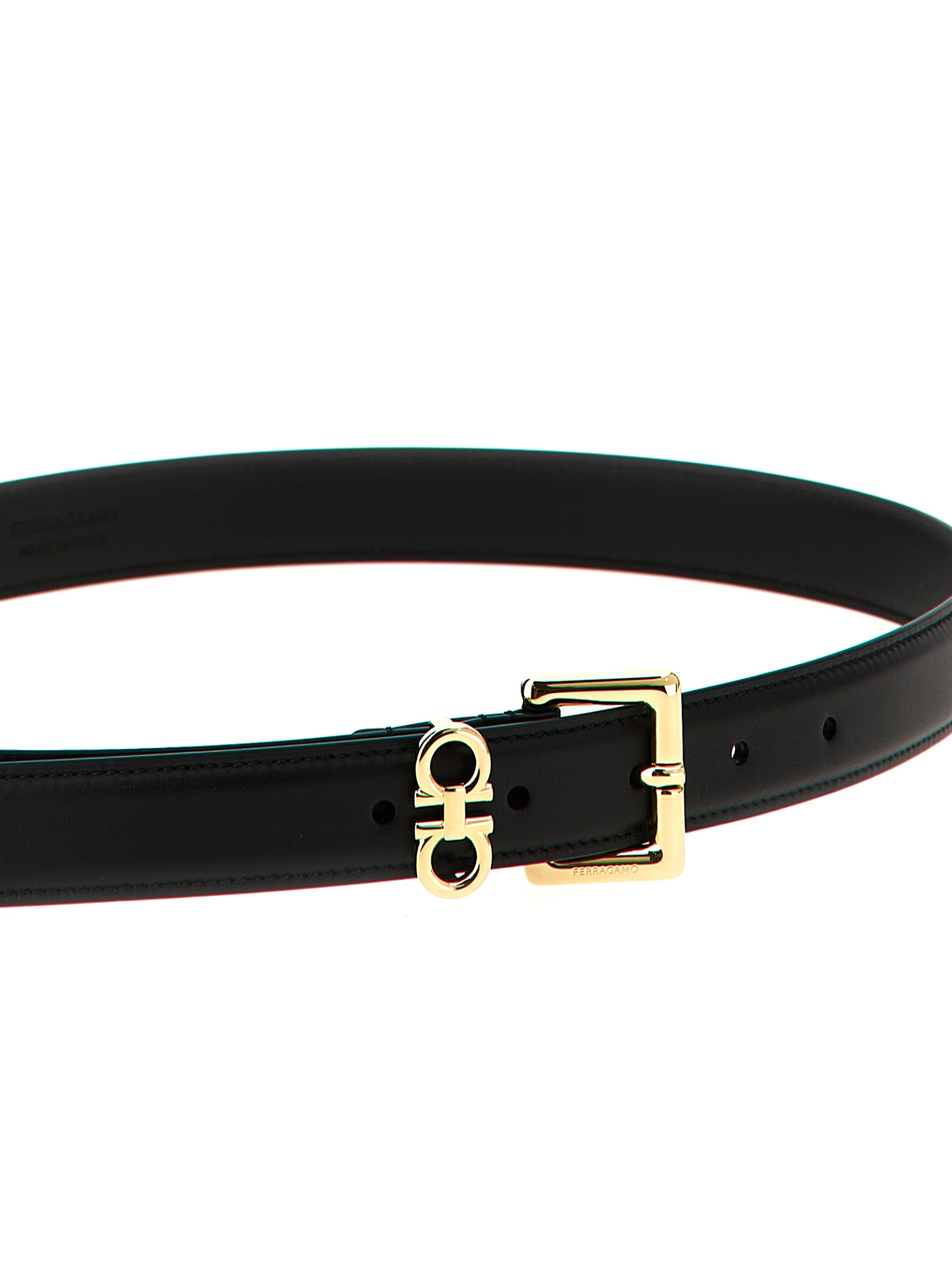 [Ferragamo] Belt FW26 780415NERO