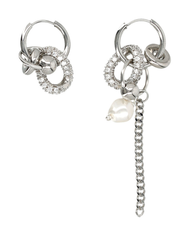[JUSTINE CLENQUET] Earring FW26 JADEEARRINGPALLADIUM