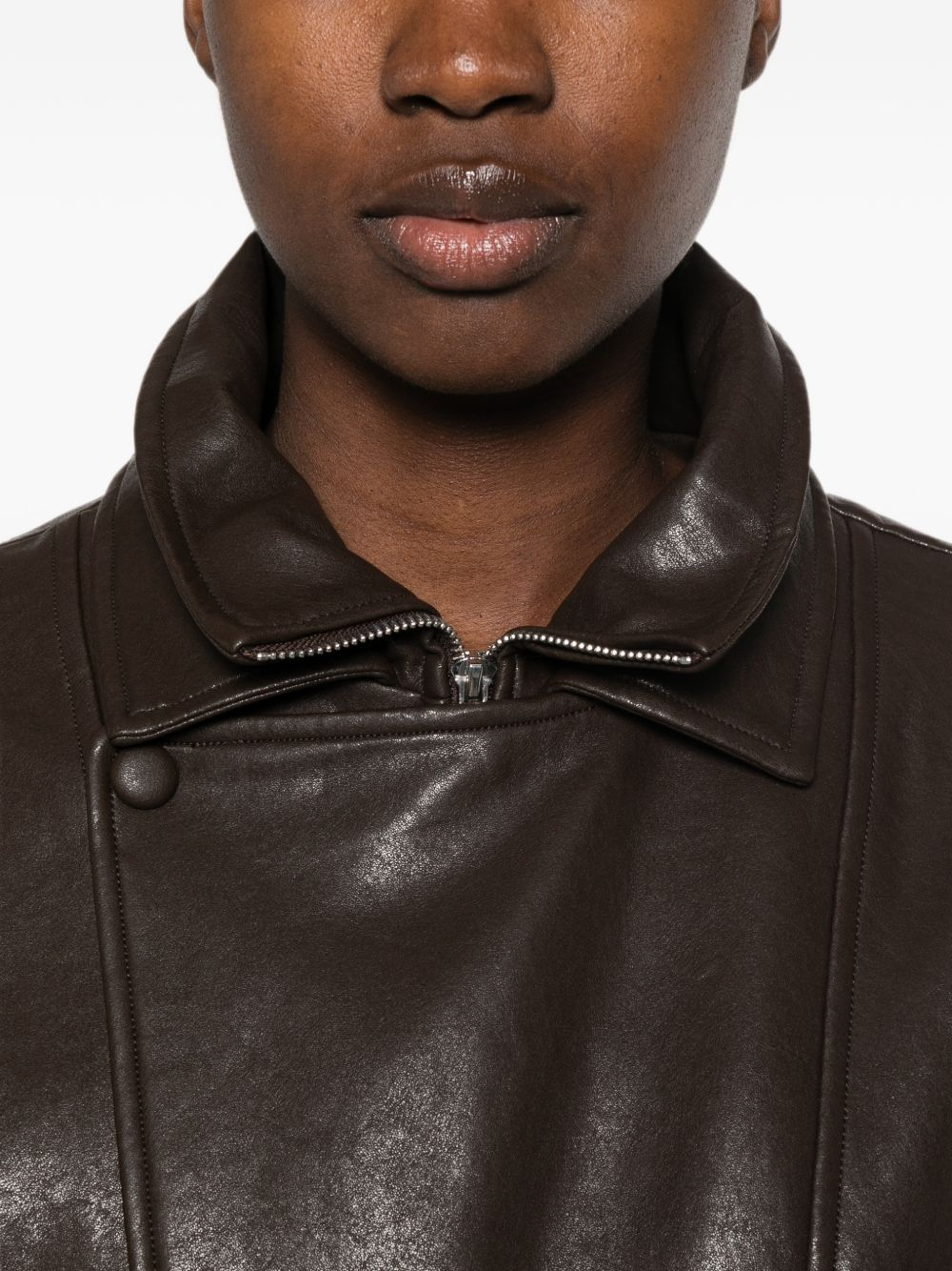 [Eleh] Leather Jacket FW26 EFW260038 094