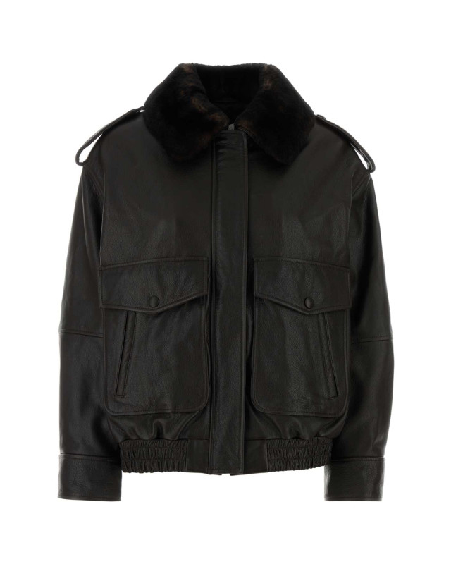 [LouLou De Saison] Bomber jacket FW26 RUSSO COFFEEDARKBROWN