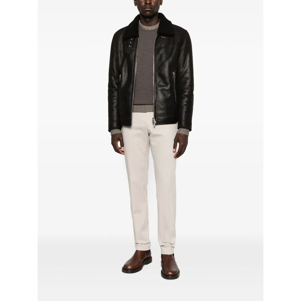 [Dondup] Leather Jacket FW26 JU026 XXX 737