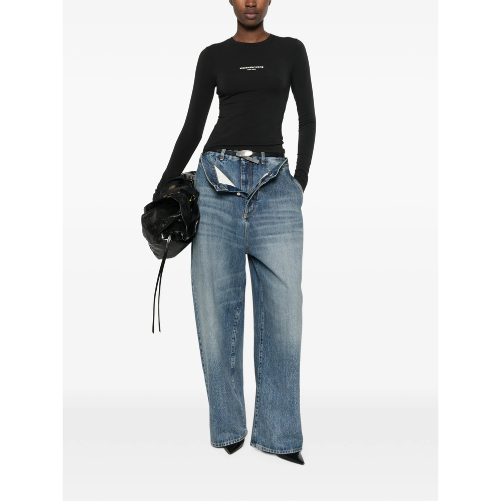 [ALEXANDER WANG] T-shirts Long Sleeve FW26 1CC4261457  001
