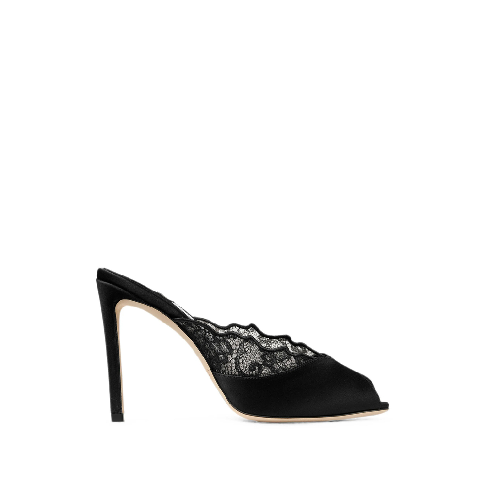 [Jimmy Choo] Mules FW26 BRIGITTE MULE 100 WAN BLACK
