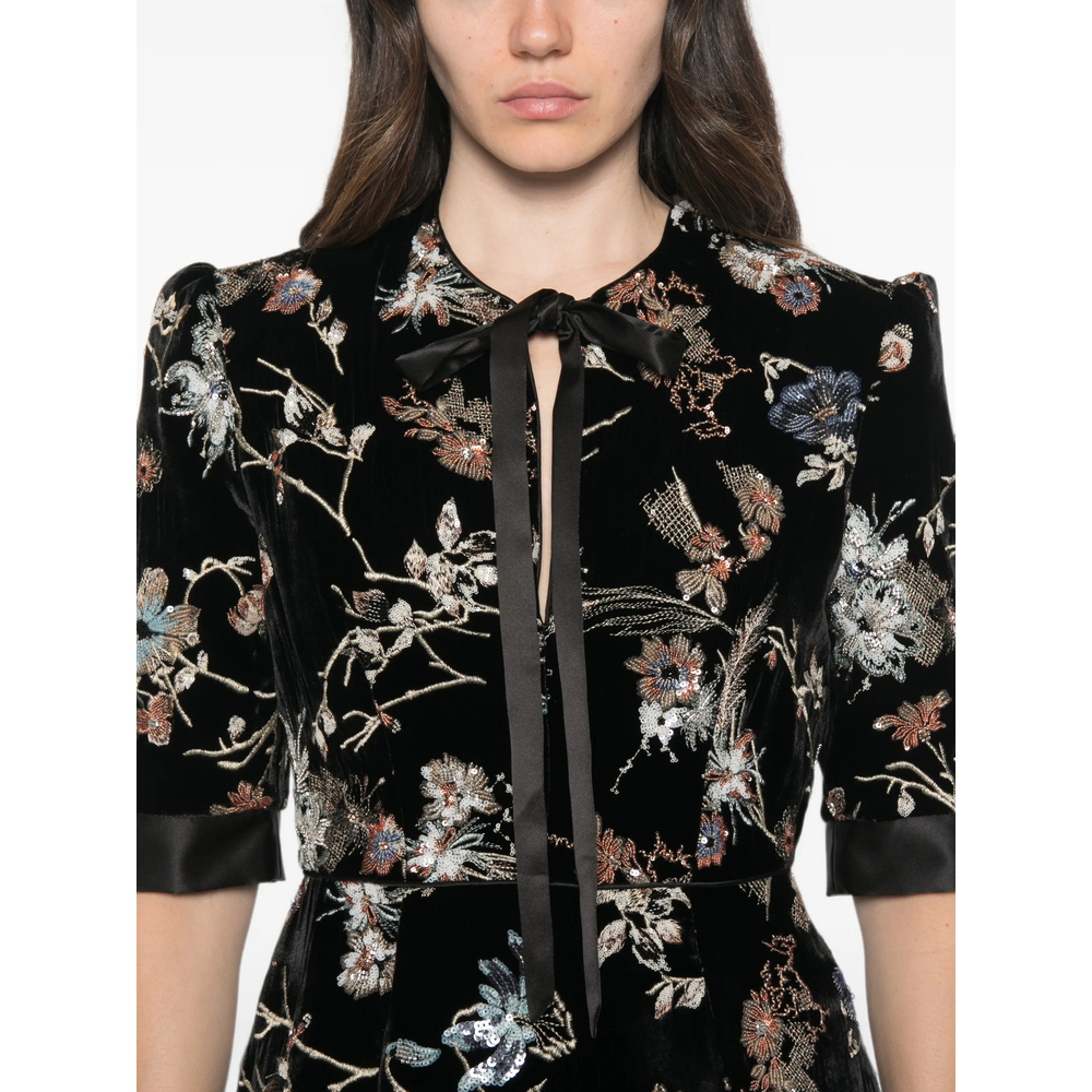 [De Santis] Short sleeve dress FW26 AB178  VELVE