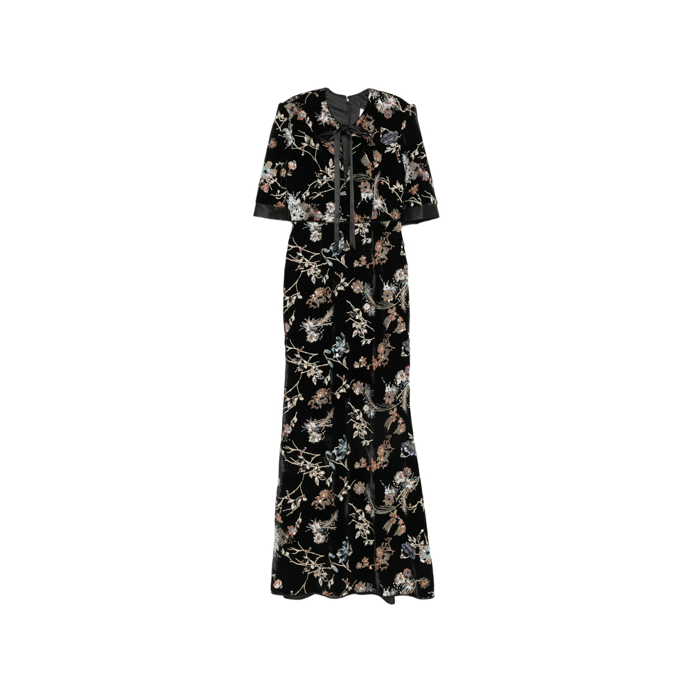 [De Santis] Short sleeve dress FW26 AB178  VELVE