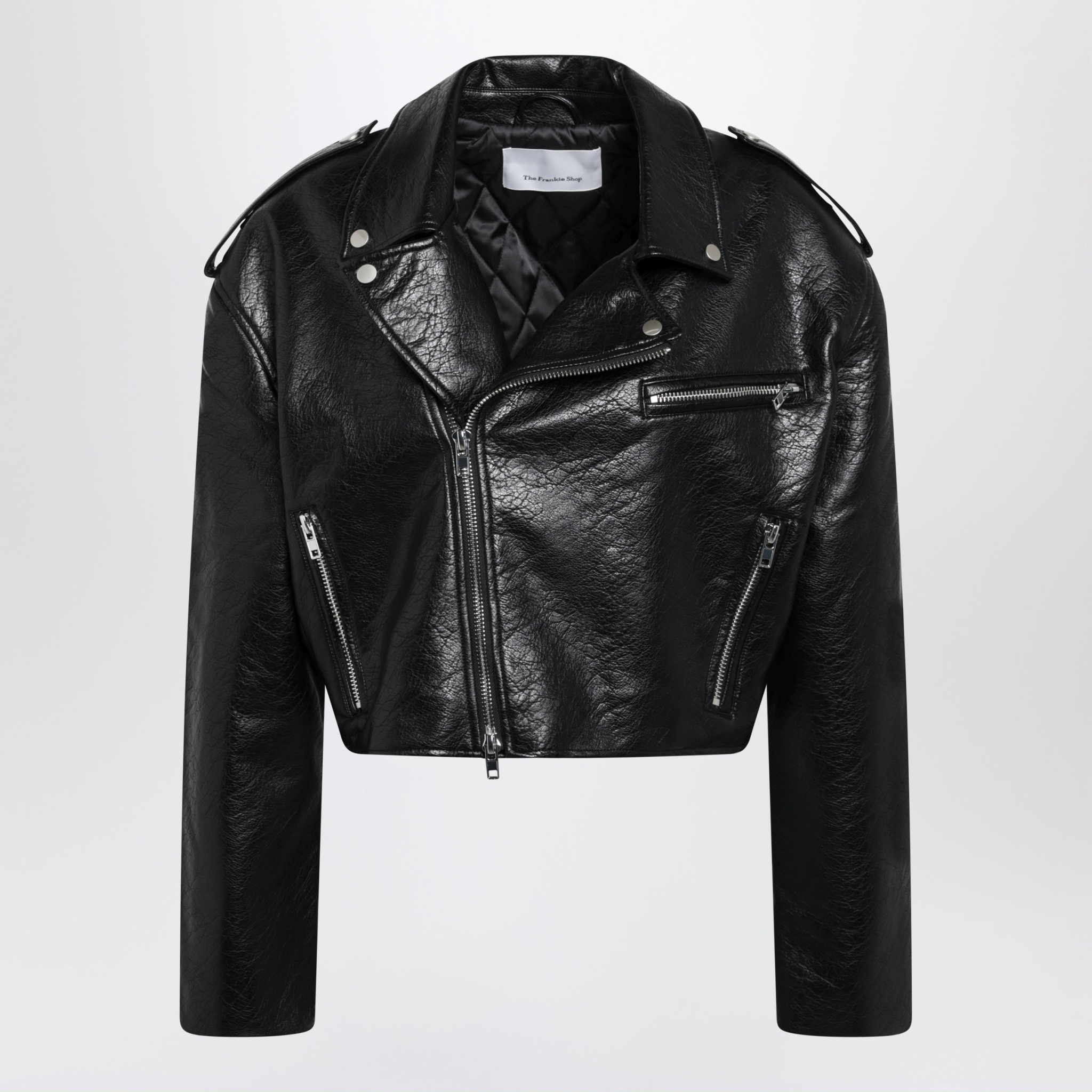 [THE FRANKIE SHOP] Leather Jacket FW26 JAFS22872PL