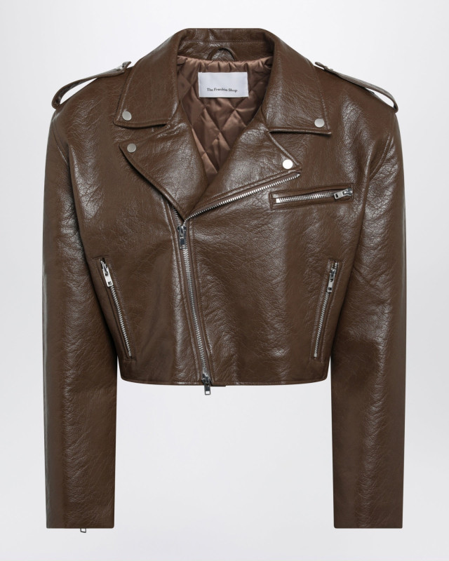 [THE FRANKIE SHOP] Leather Jacket FW26 JAFS22874PL
