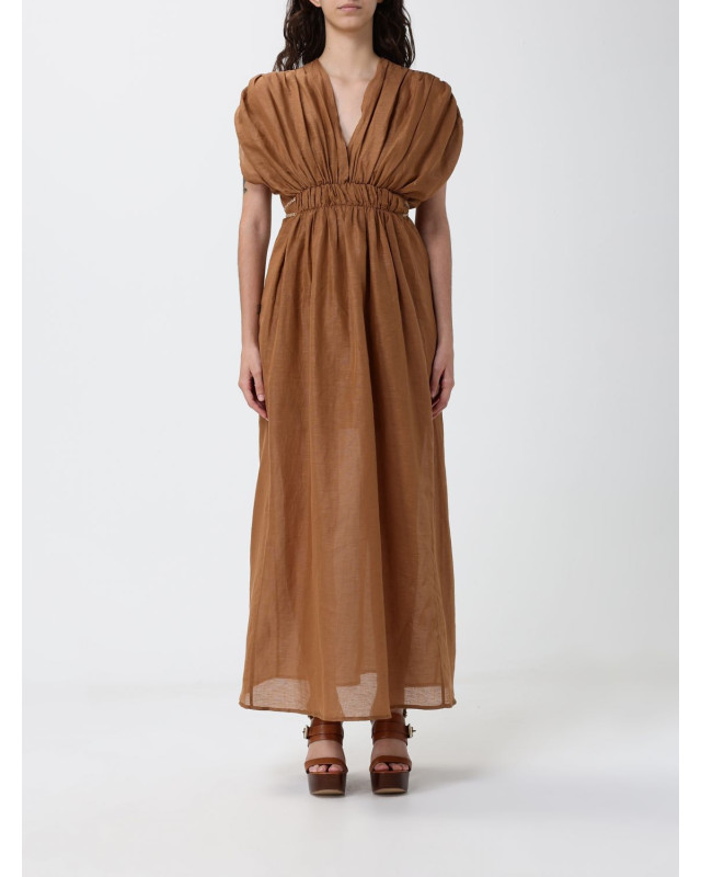 [120% LINO] Short sleeve dress SS26 33BLIW4PLQ000G494 700681