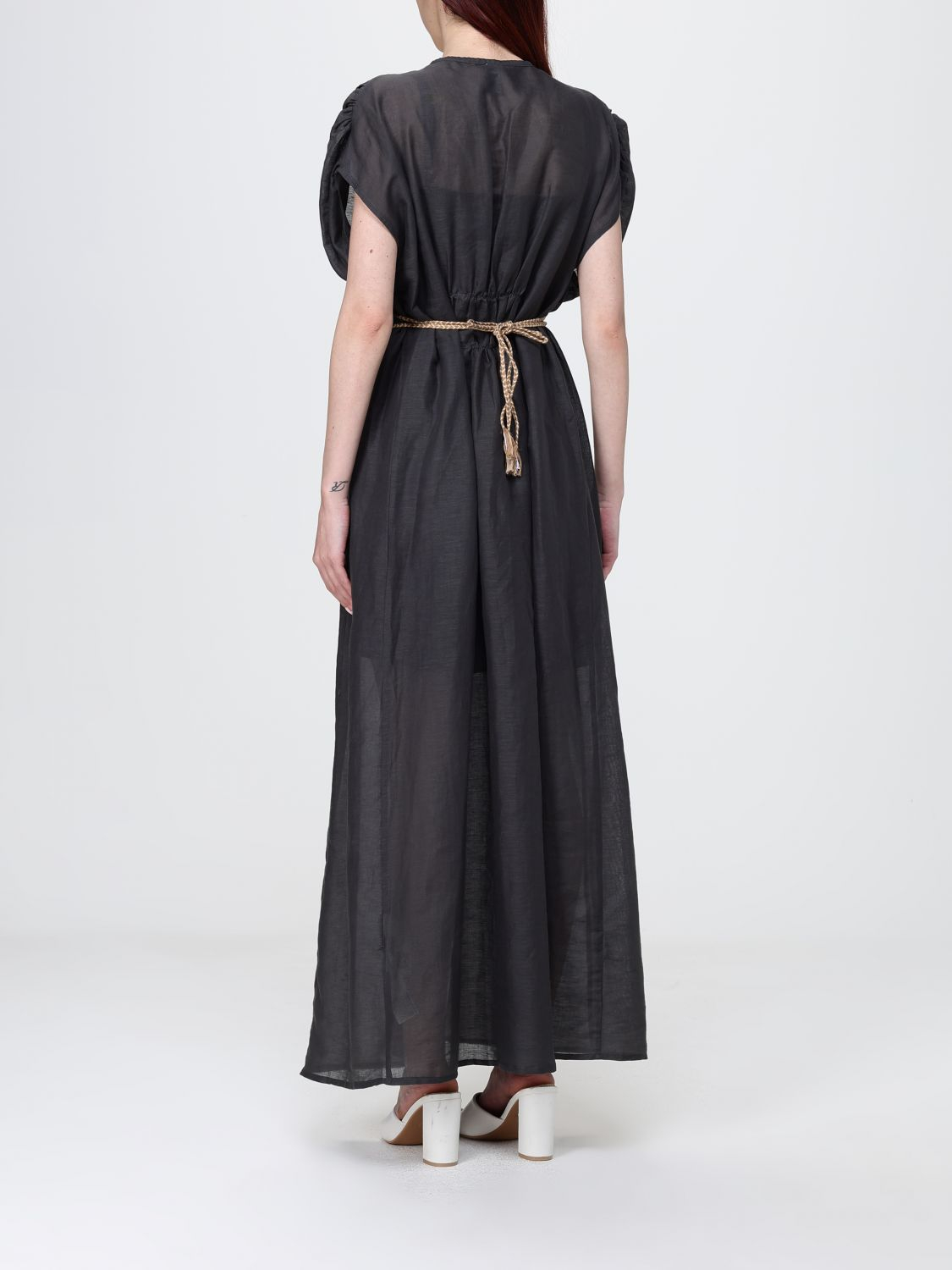[120% LINO] Short sleeve dress SS26 33BLIW4PLQ000G494 700542