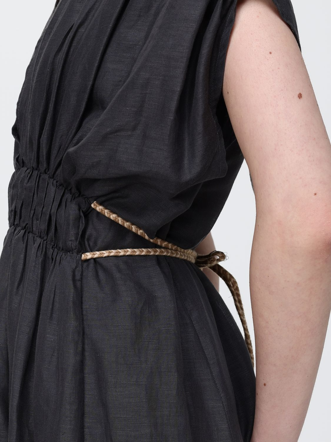 [120% LINO] Short sleeve dress SS26 33BLIW4PLQ000G494 700542