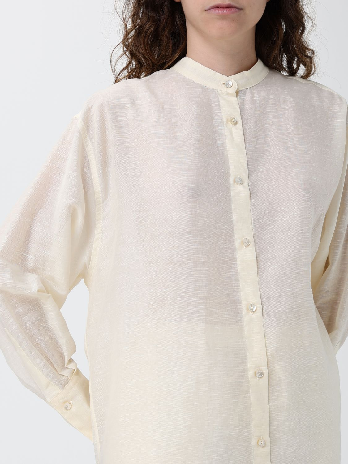 [120% LINO] Shirts Long Sleeve SS26 33BLIW1PLL000G494 700774