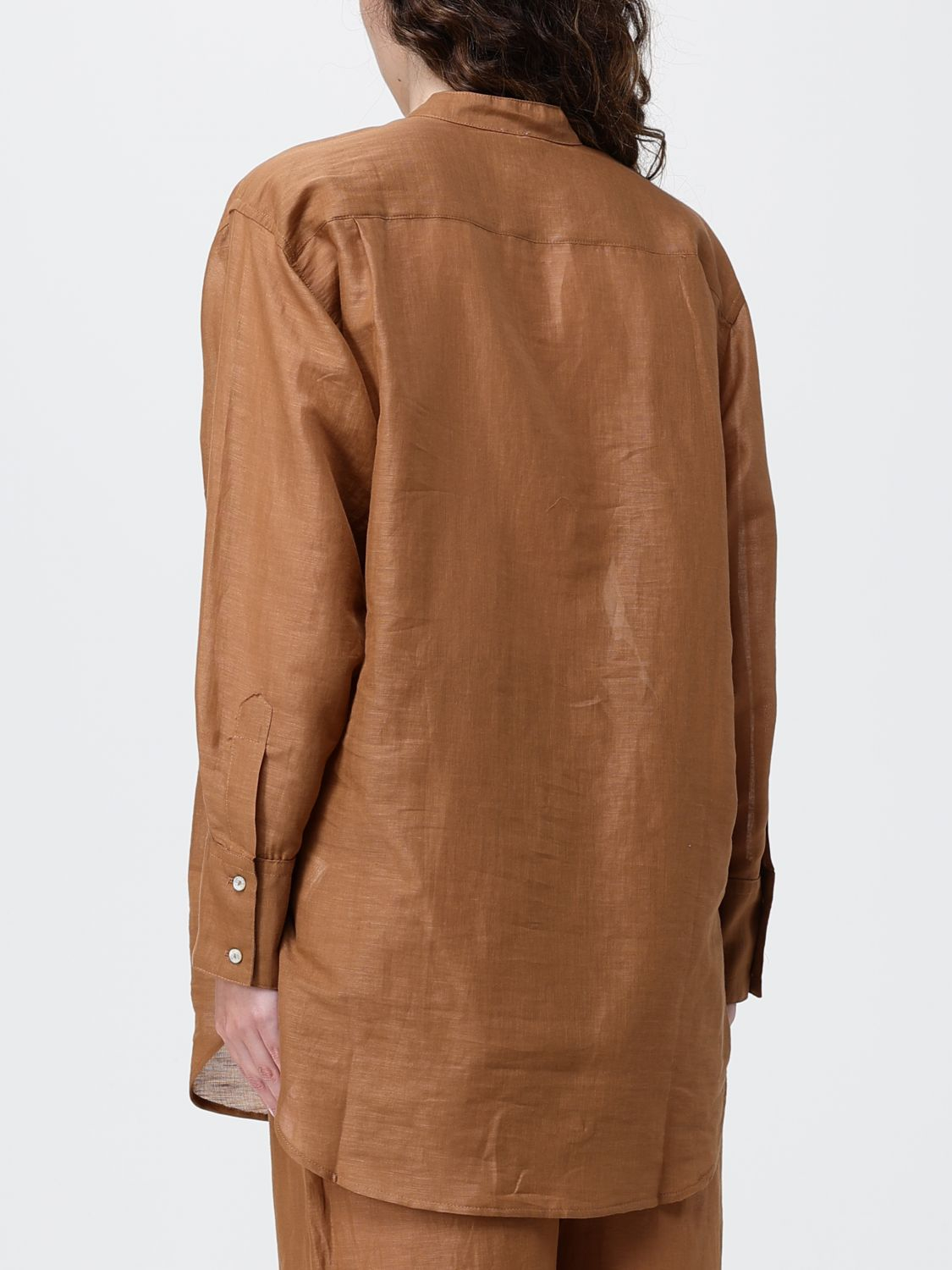 [120% LINO] Shirts Long Sleeve SS26 33BLIW1PLL000G494 700681
