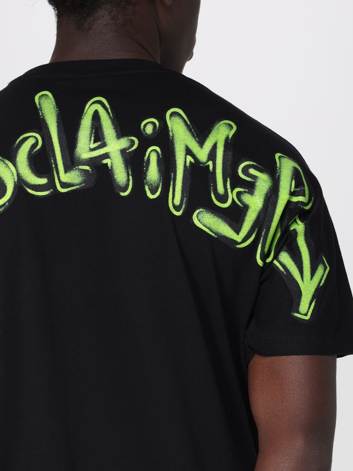 [DISCLAIMER] T-shirts Short Sleeve SS26 26EDS55401 NERO /ST.G.FLUO