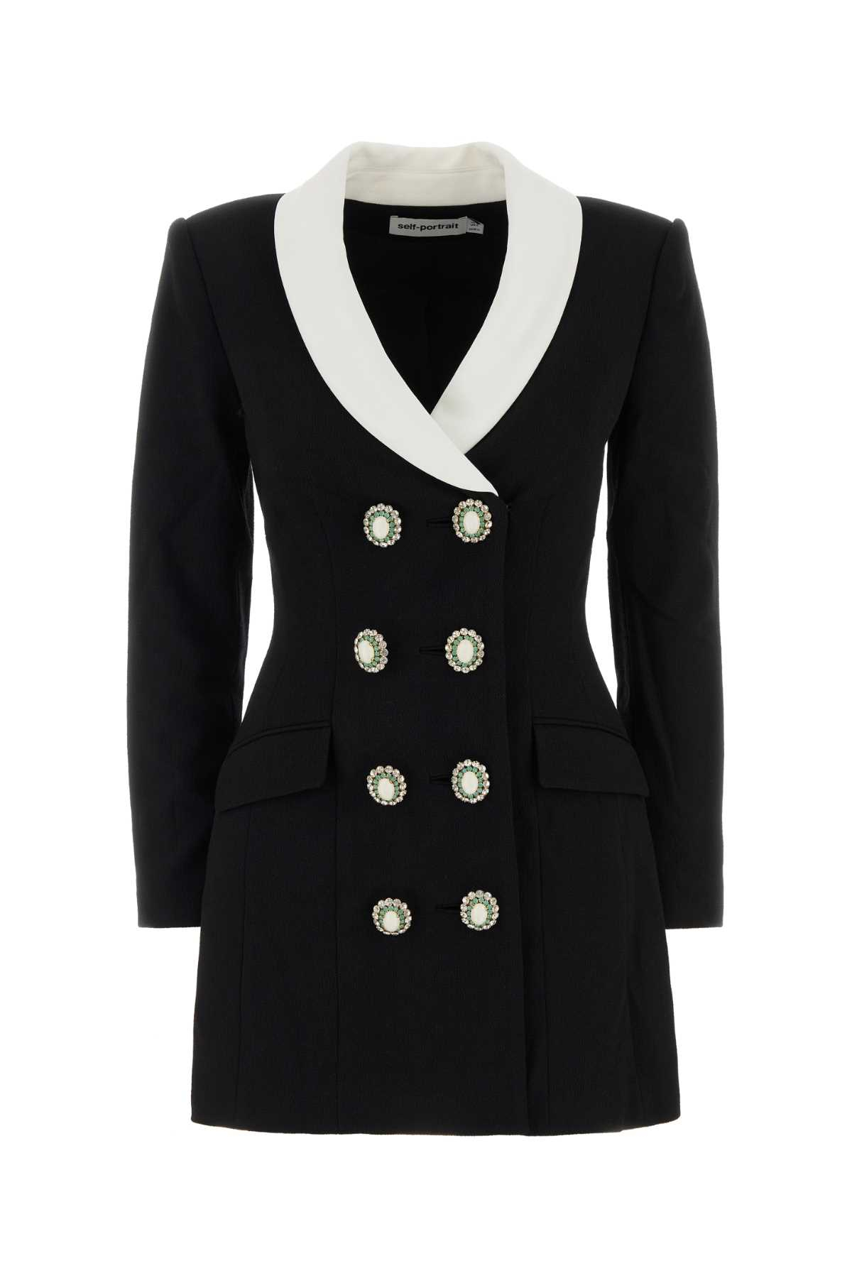 [SELF PORTRAIT] Long sleeve dress FW26 AW26054SB BLACK