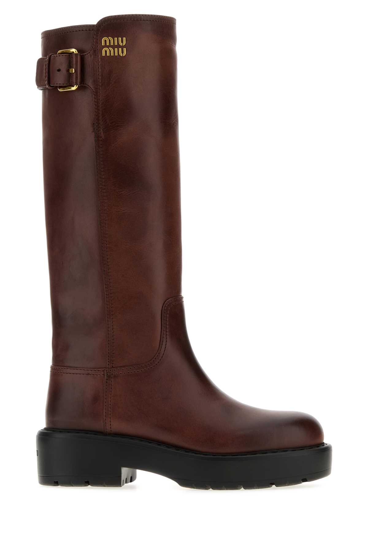 [Miu Miu] Boots FW26 5W767EF0555OD F0201