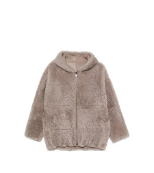 [SIMONETTA RAVIZZA] Leather Jacket FW26 F06JA440H33  TORTO