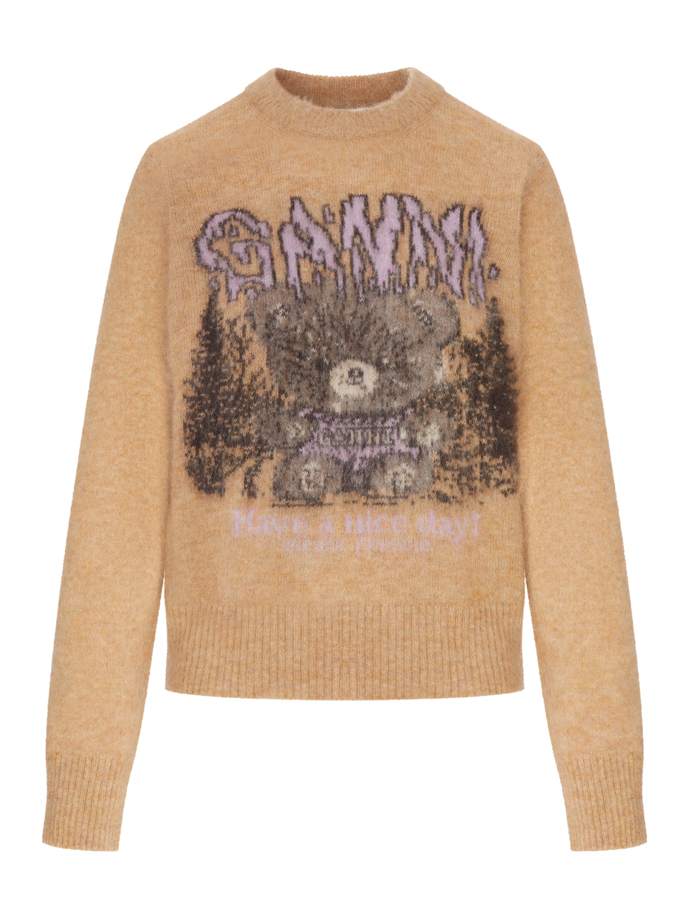 [GANNI] Knitwear FW26 A1150055118 CAMEL
