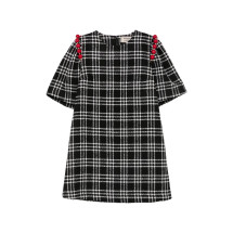 [ALESSANDRO ENRIQUEZ] Short sleeve dress FW26 D125JQBLACK